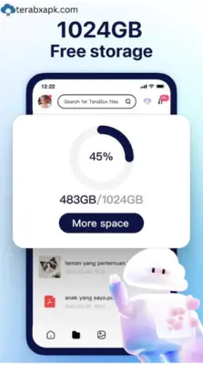 Screen Shots Of TeraBox MOD APK.